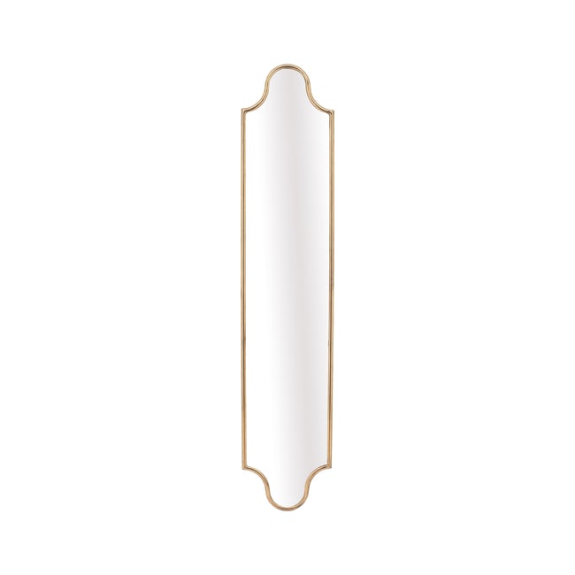 Miroir métal 20.5x120cm Couleur or <span itemprop=