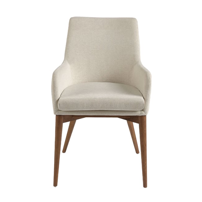 Chaise en tissu beige Couleur walnut | beige <span itemprop=