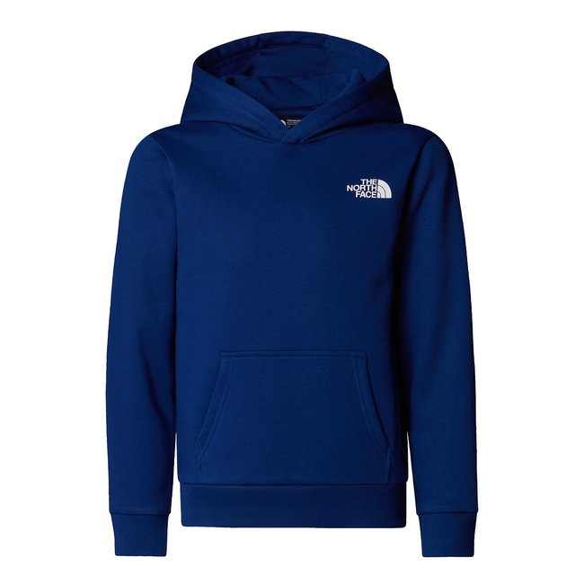 Sweat à capuche, molleton, logo devant et dos bleu <span itemprop=