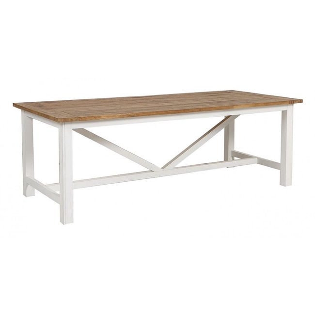 Table rectangulaire - RIVAGES Couleur blanc <span itemprop=