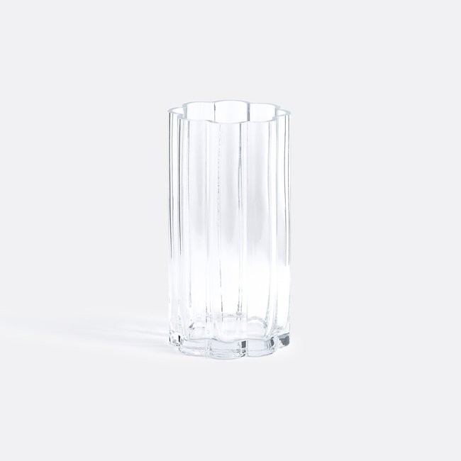 Vase en verre transparent H25 cm, Helia Couleur transparent <span itemprop=
