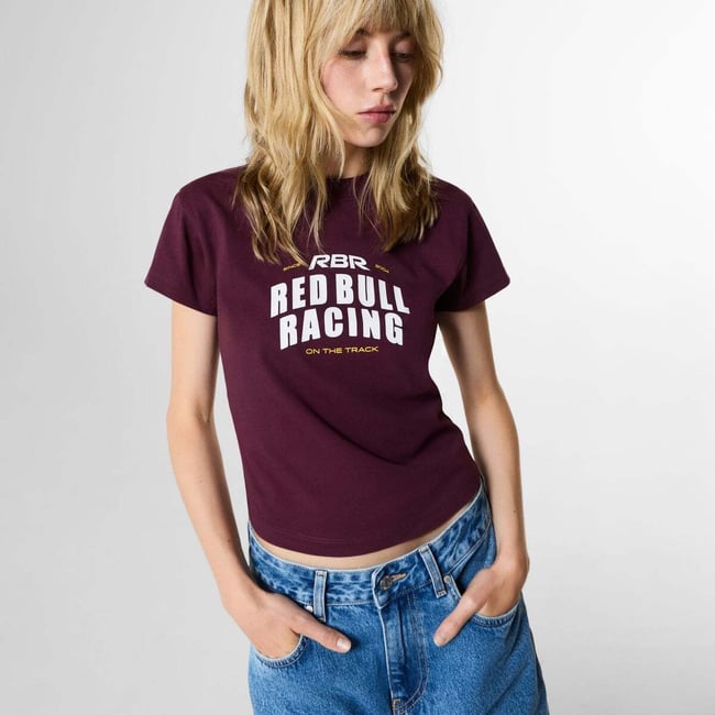 Red Bull Racing T-Shirt Avec Imprimé Graphique rouge bourgogne <span itemprop=