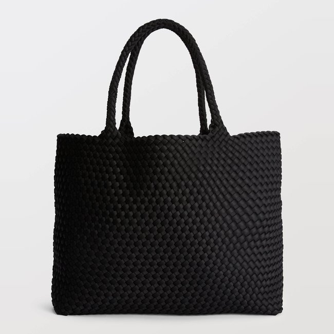 Maxi cabas tressé en tissu - MONOPRIX