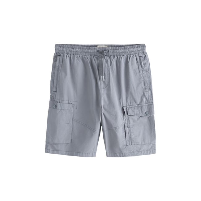 Short cargo à cordon de serrage sur la taille vintage bleu <span itemprop=