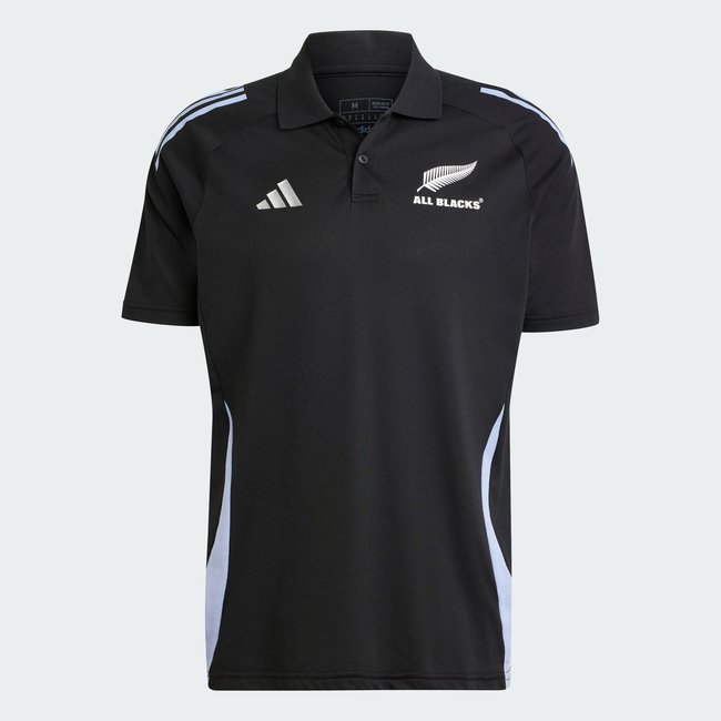 Polo de rugby à manches courtes All Blacks all black / blue spark <span itemprop=