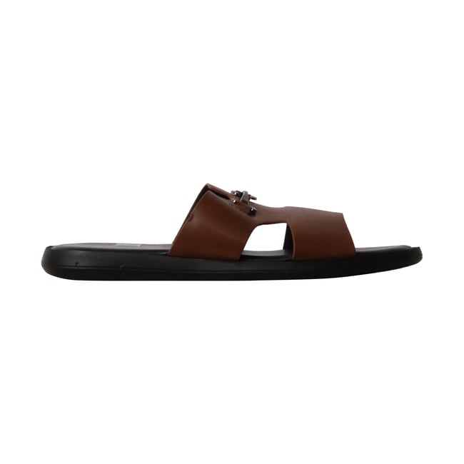 Mules à Enfiler marron <span itemprop=
