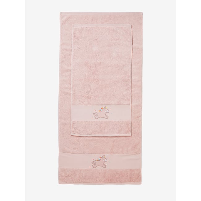 Serviette De Bain Licorne rose clair <span itemprop=
