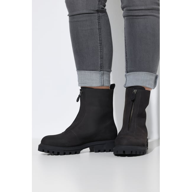 Bottes en nubuck , pied large - ULLA POPKEN