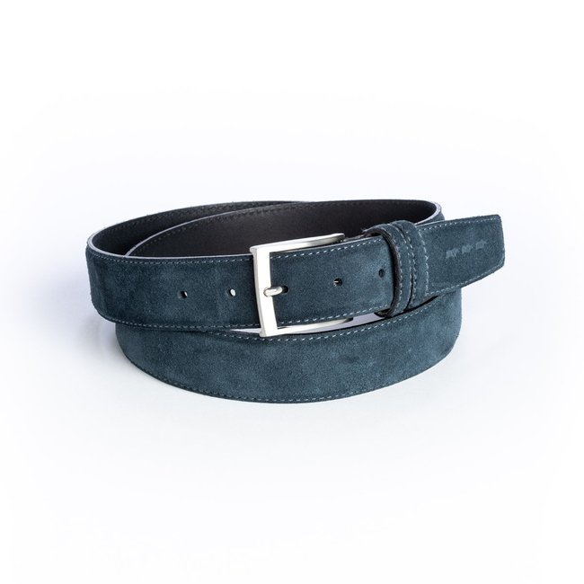 Ceinture unie à boucle 100% cuir - MISE AU GREEN