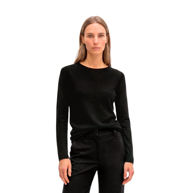 Pull en maille slim en laine mérinos douce - MARC O'POLO