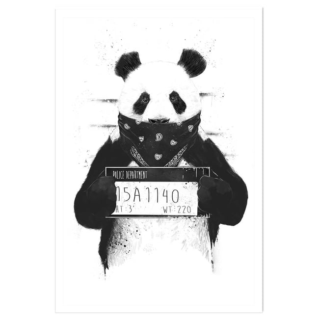 Affiche enfant panda - HEXOA