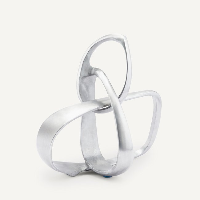 Bibelot en fonte d'aluminium, Munim Couleur aluminium <span itemprop=
