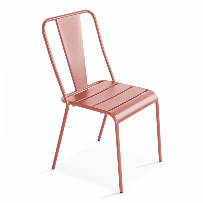 Chaise de jardin bistrot en métal, DIEPPE - OVIALA