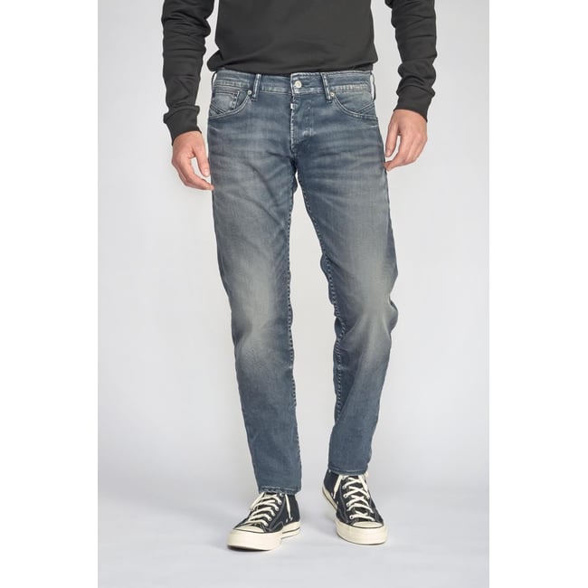 Jeans slim stretch 700/11, longueur 34 blue / grey <span itemprop=