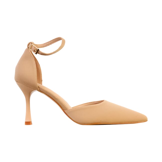Escarpins à Talon beige <span itemprop=