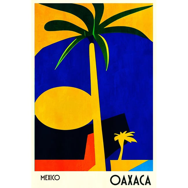 Tableau palmiers oaxaca mexico - HEXOA