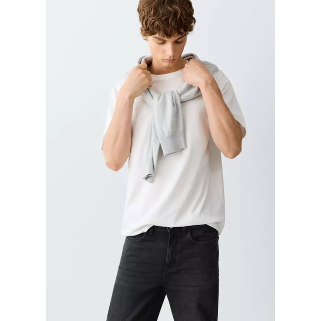 Jean regular-fit black denim <span itemprop=
