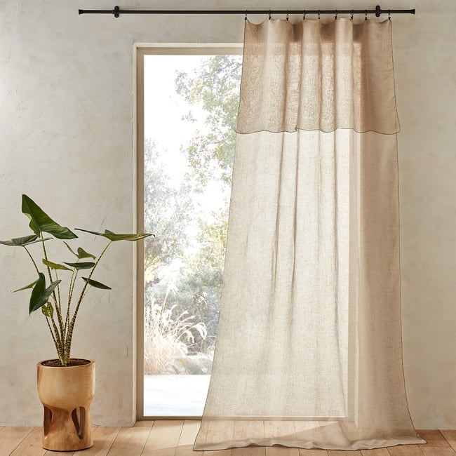 Noctuelle Linen Voile Curtain - AM.PM