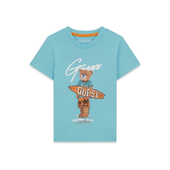 T-Shirt Ours En Peluche turquoise <span itemprop=