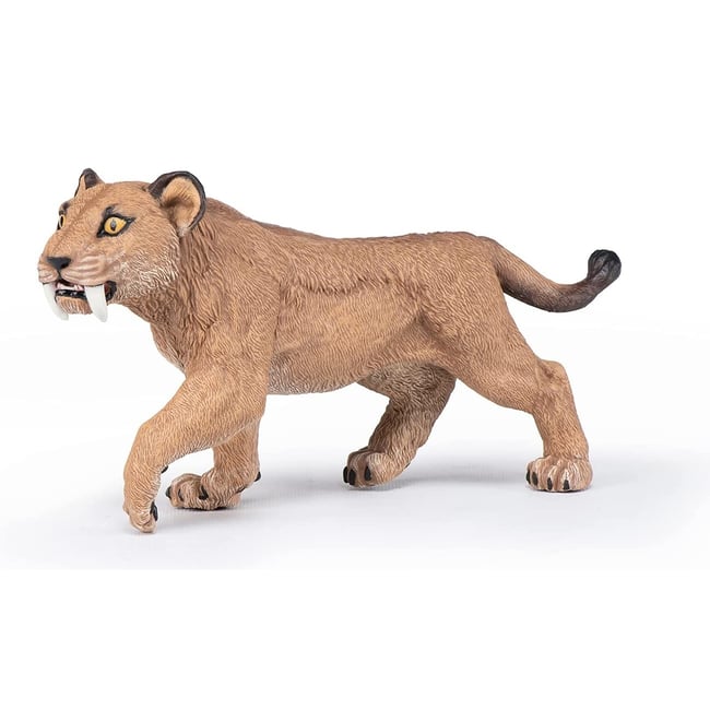 Figurine Jeune Smilodon marron <span itemprop=
