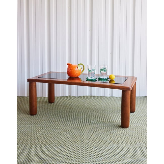 Table basse en bois Donna N°1106 - Bon état Couleur bois clair <span itemprop=
