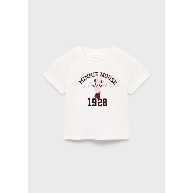 T-shirt Minnie Mouse blanc cassé <span itemprop=