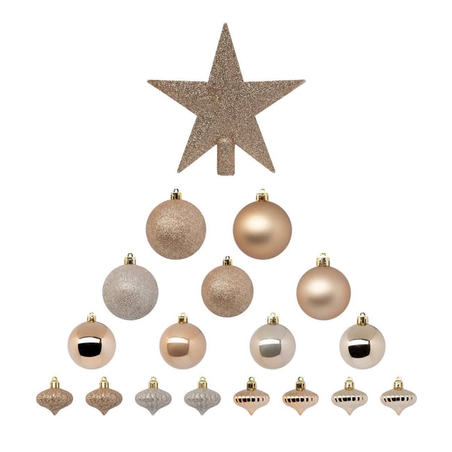 Kit de sapin COLORAMA DE NOEL Couleur beige <span itemprop=