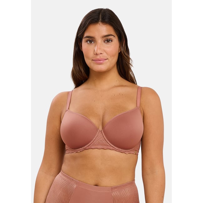 Soutien-gorge moulé DAILY SOFTNESS noisette <span itemprop=
