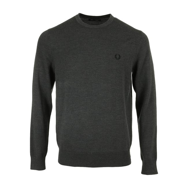 Pull Classic Crew Neck Jumper dark grey <span itemprop=