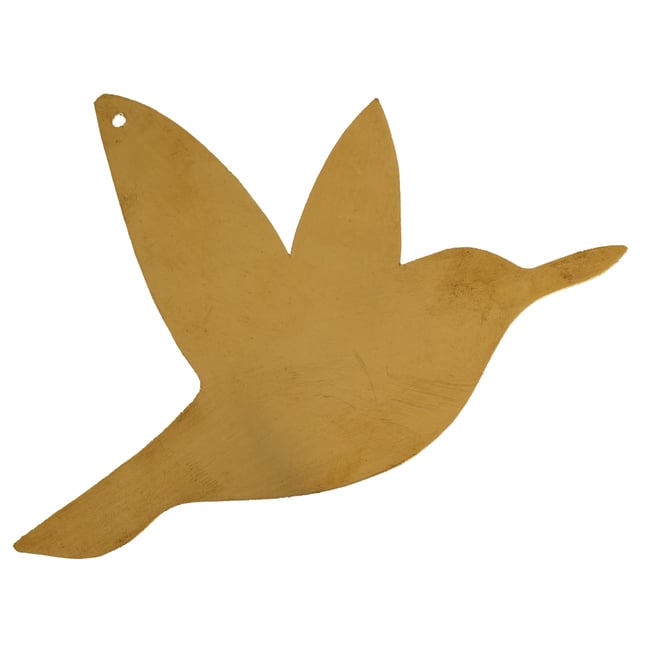 Déco murale colibri en laiton -  LOJI Couleur doré <span itemprop=