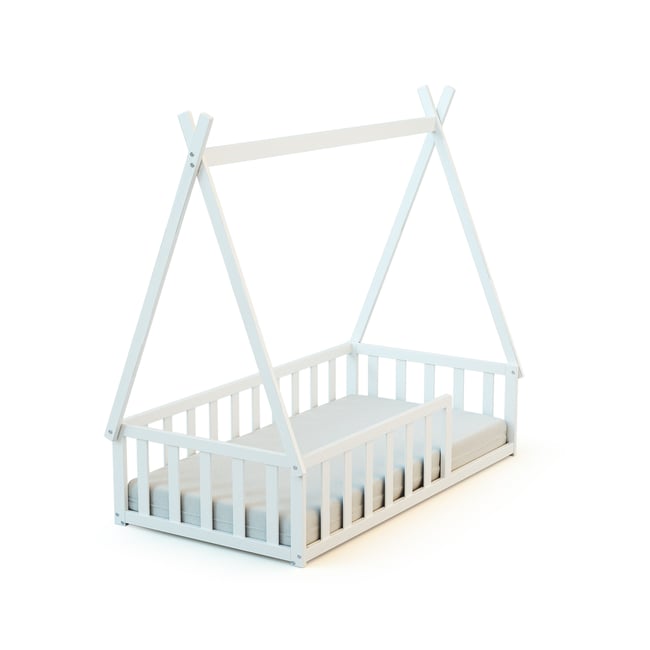 Lit Tipi au sol en bois - WEBABY