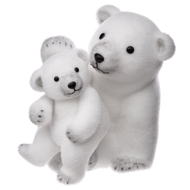 Décoration Ours Avec Bébé 28 Couleur v002227 <span itemprop=