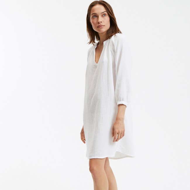 Chemise de nuit en gaze de coton - LA REDOUTE COLLECTIONS