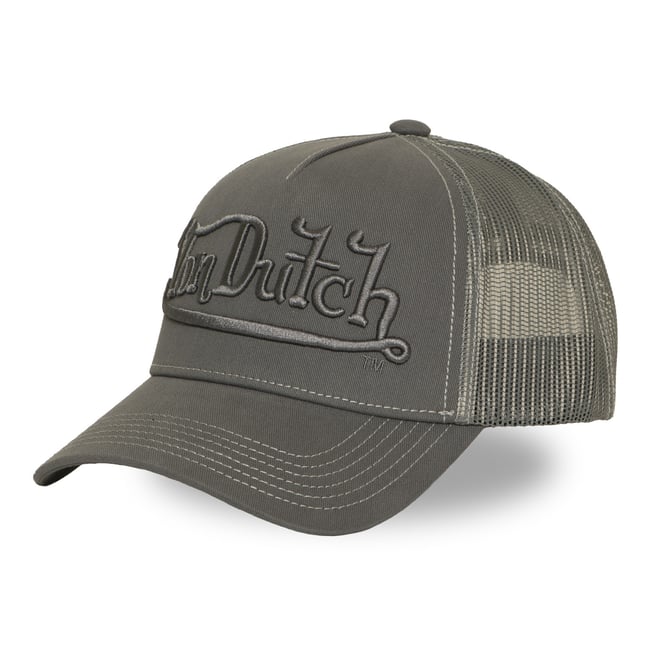 Casquette trucker EMBROIDERY gris moyen <span itemprop=