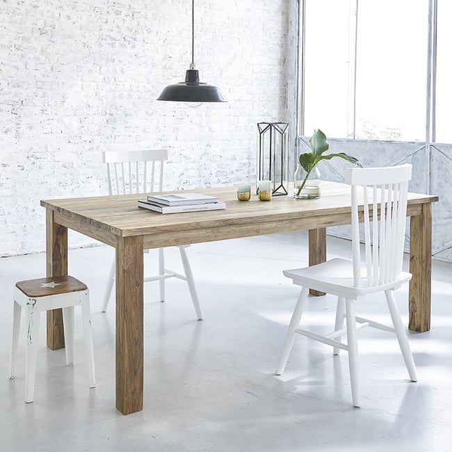 Table en bois de teck recyclé 10 pers.  CARGO Couleur naturel <span itemprop=