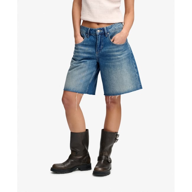 Jorts en jean coupe large mi-haute - SUPERDRY