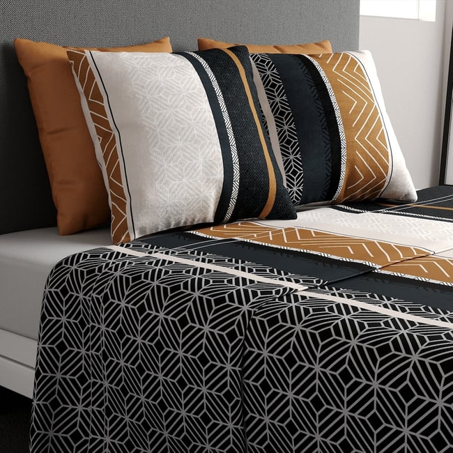 Parure de draps plat coton, Trophé gris <span itemprop=