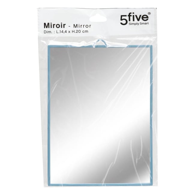 Miroir basique sur pied 15X20 Couleur bleu <span itemprop=