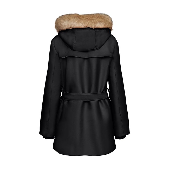 Esprit zip detail drawstring parka on sale