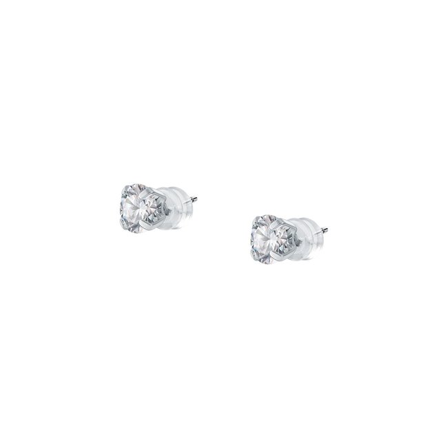 Boucles d'oreilles en or 375 et oxyde de zirconium argent <span itemprop=