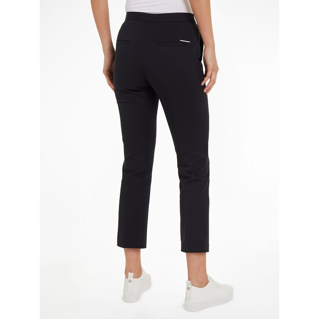 Cotton slim leg trousers deals