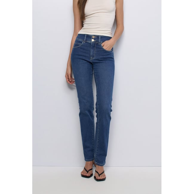 JEAN SECRET PUSH IN SLIM bleu <span itemprop=
