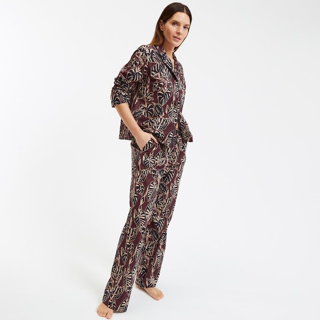 Пижама из хлопка листва LA REDOUTE COLLECTIONS