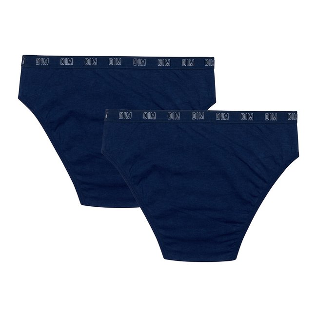 Set van 2 slips in katoen skin care marineblauw Dim La Redoute