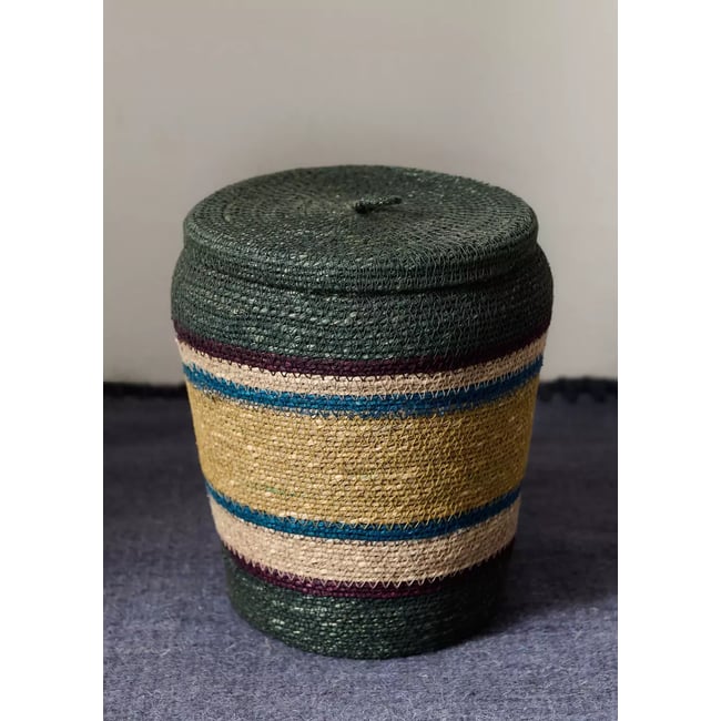 Boîte en algues multicolores Couleur vert <span itemprop=