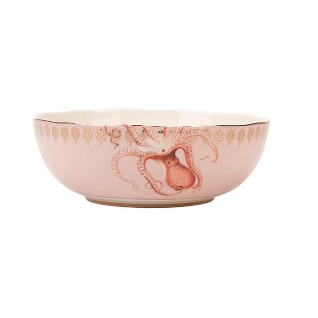 22cm Octopus Serving Bowl, pink, YVONNE ELLEN