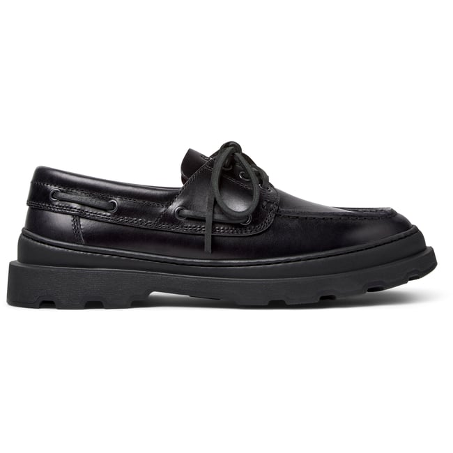 Mocassins Brutus+ cuir noir <span itemprop=