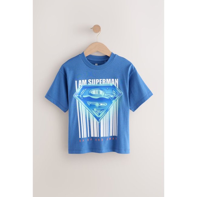 T-shirt superman à manches courtes bleu <span itemprop=