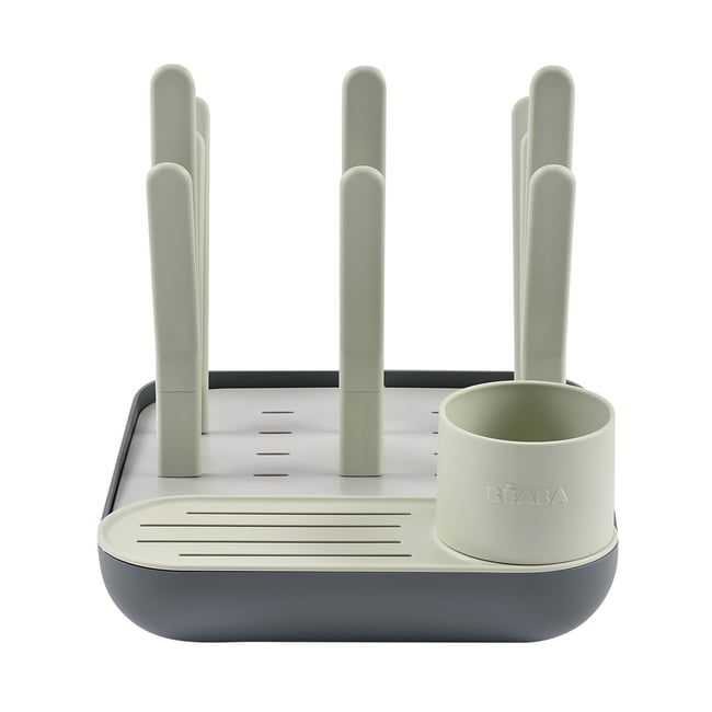 Egoutte biberons forêt grande capacité 6 biberons brume / minéral <span itemprop=