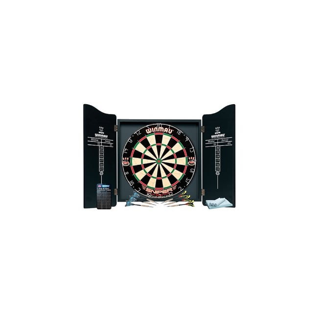 Coffret Jeu de flechettes cible pointe acier - ARCADE JEUX